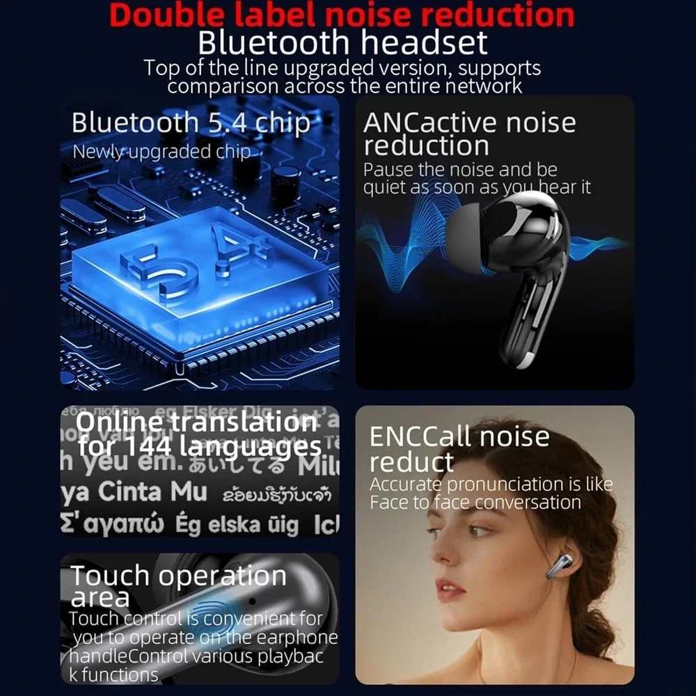 Translation Earbuds Real Time, 3 in 1 Language Translator‎ Earbuds New